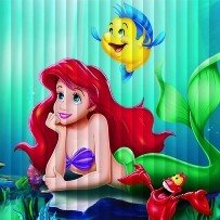 Вертикальные жалюзи с фотопечатью - Русалочка